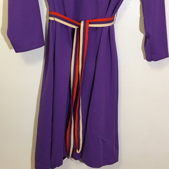 Vintage 60s Dog Ear Beagle Collar Dress with Belt Mod Shift Volup Plus Size (IB) - Picture 15 of 15